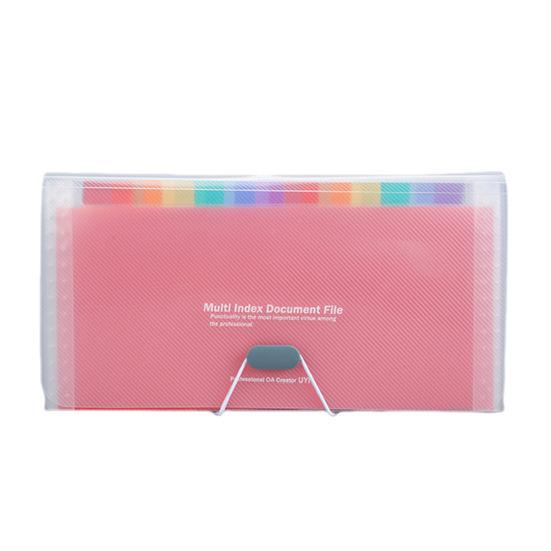 13-Pocket Accordion File Folder A4 Letter Size Large Capacity Paper Document Holder Waterproof Expanding File Organizer for School Office Supplies