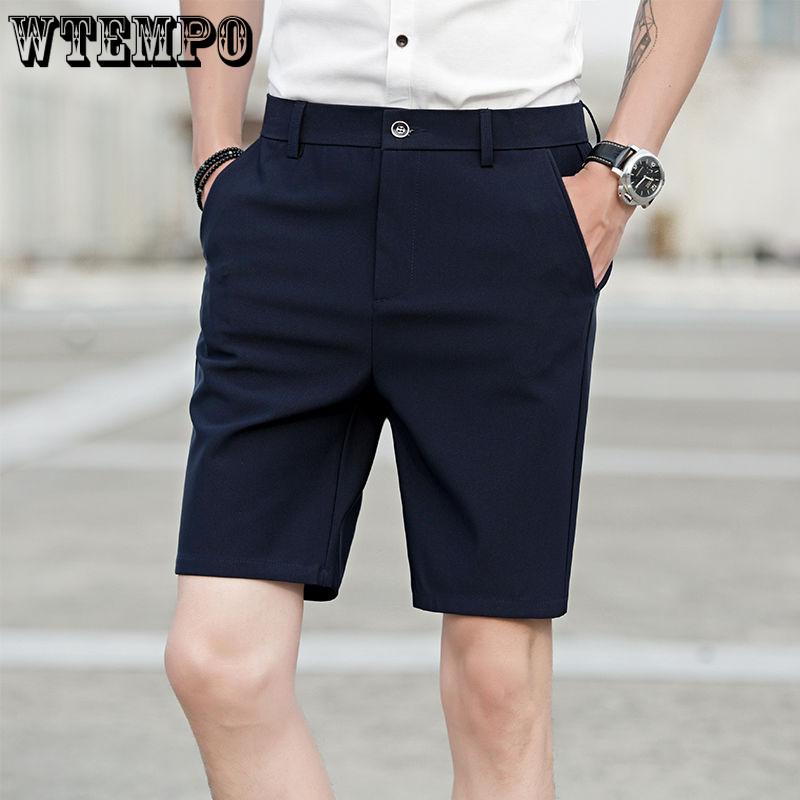 WTEMPO Summer Men's Shorts Loose Fashion Shorts Wide Leg Shorts Casual Shorts Suit Shorts Outdoor Beach Shorts
