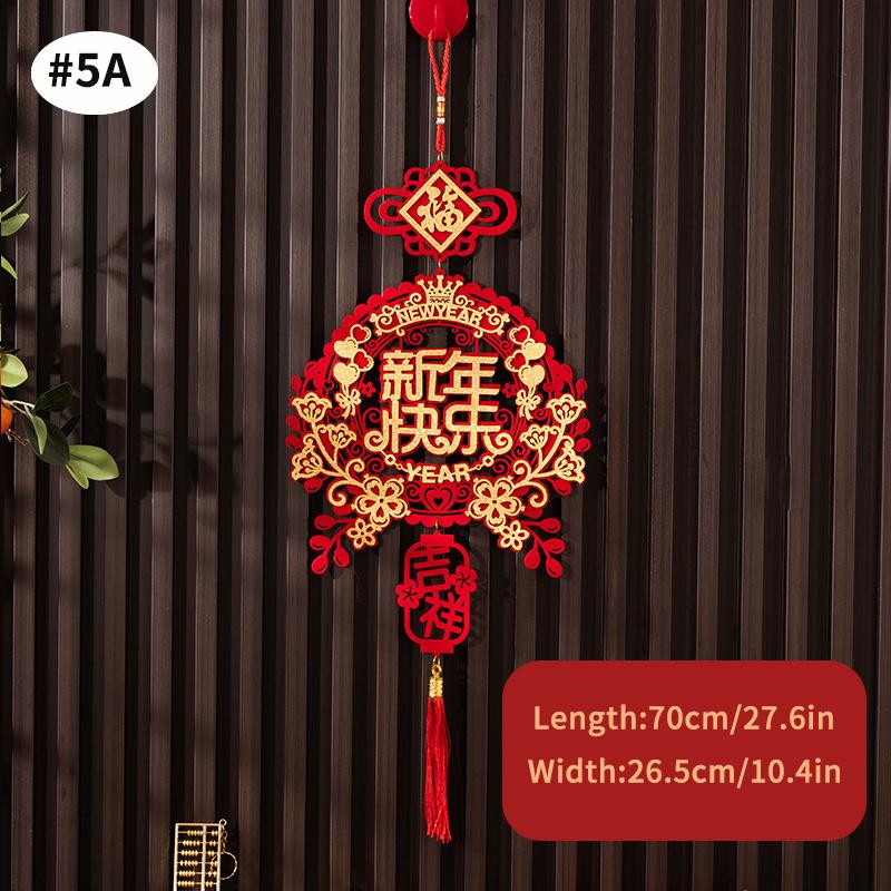 Chinese New Year Hanging Ornament Chinese Spring Festival Decoration Traditional New Year 2025 Tassel Pendant Door Hanging Decor