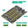 3 in 1 Solid Disk to SFF-8611/8612 SFF-8654 Converter Board Multiple Function for PC Connection Efficient Adapter