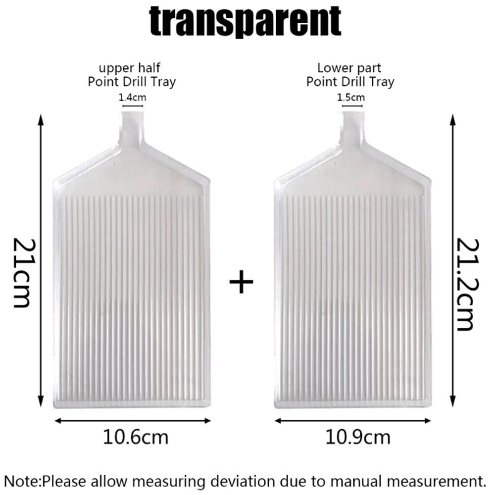 2Pcs/Sets New large Multi-functional Diamond Painting Plate DIY Diamond Art Tray For Diamond Embroidery Cross stitch Accessories