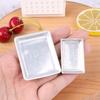 1-3PCS 1:12 Dollhouse Miniature Silver Rectangular Food Tray Mini Cake Fruits Plate Modle Furniture Doll House Decor Accessories
