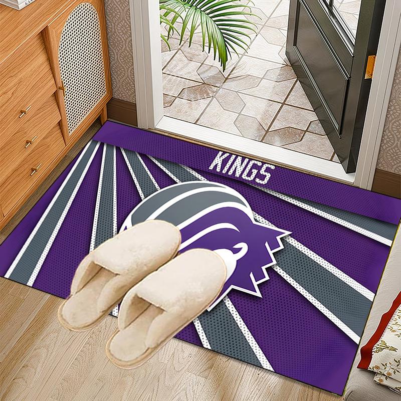Kings Basketball Team Logo Rug Office Carpet Non-Slip Mat, Chair Rug Floor Covering for Gaming, Bedroom, Living Room , Home Decor Christmas Gift