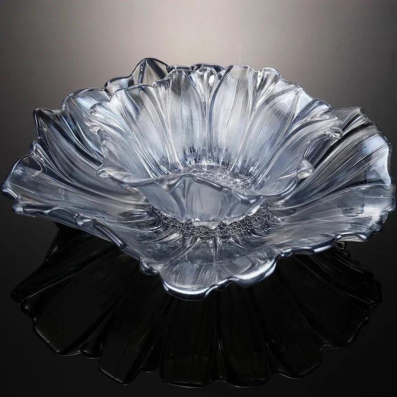 Neuer Eingang Kristall Obstschale, Europäisches Modernes Geschirrset, Kreatives Wohnzimmer Snack Tablett, Stilvolle Heimdekoration 114