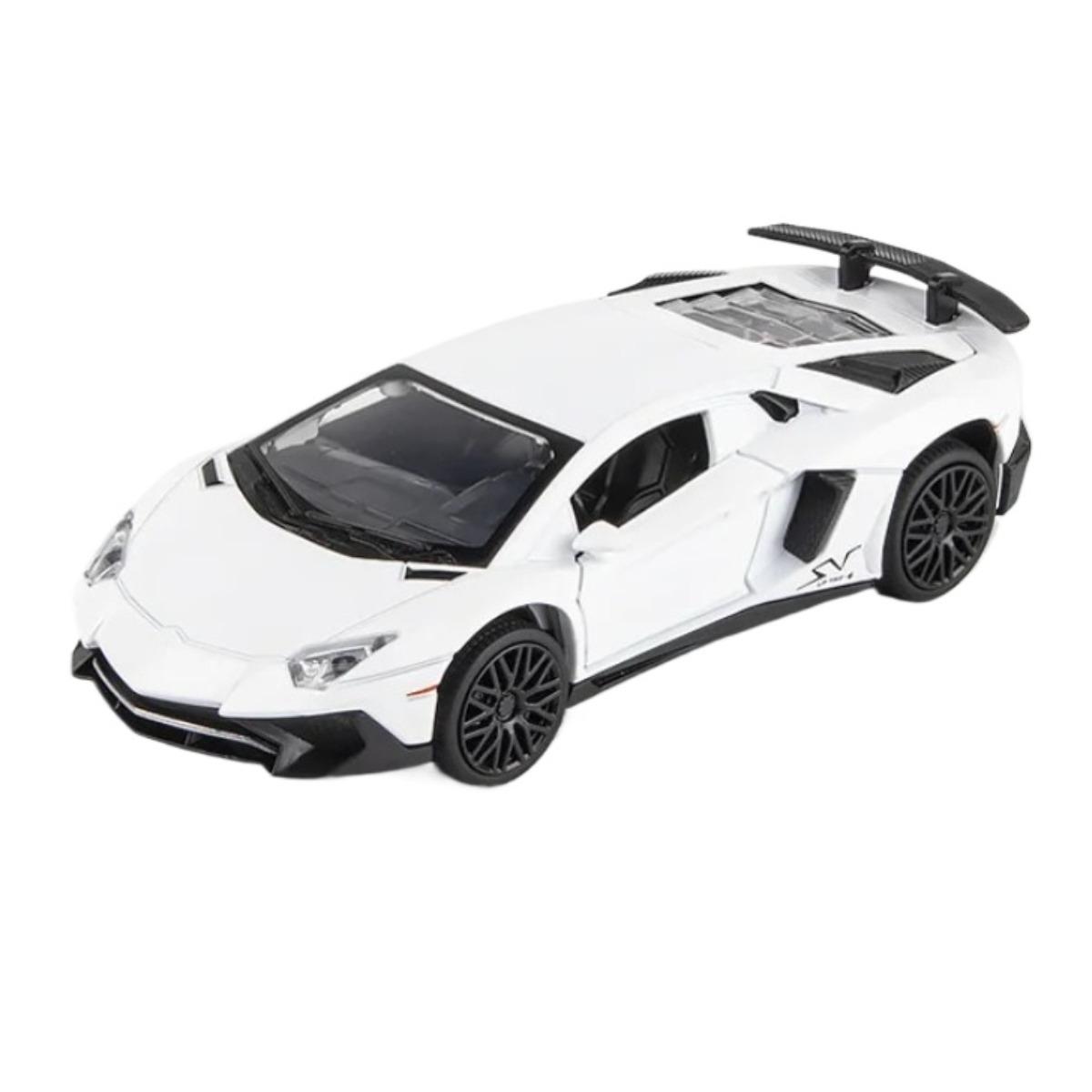 

1/32 Lamborghini LP750 Alloy Sports Car Model, Simulated Interior Details, Cool Lighting and Sound Effects, Exquisite Desktop Ornaments белый