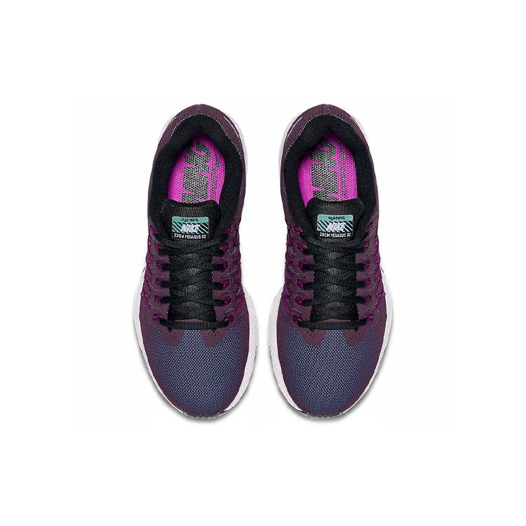 New Nike Air Zoom Prestige Cushioned Slip Resistant Low Top Running Shoes Women's Black Purple 806577-500