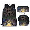 Cool Girls Printing Anime 3Pcs/Set Daily Pack Pupil School Carry Carrier Kid Sweet Outing Backpack Children Birthday Gift