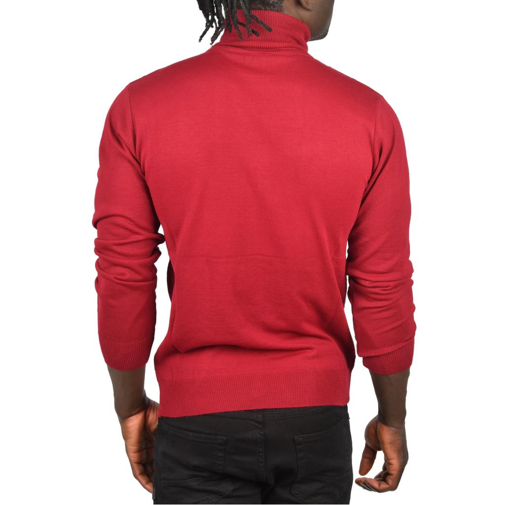 DeepSEA Zigzag Desenli Tam Balıkçı Yaka Dar Kesim Boğazlı Triko Kazak 2505497