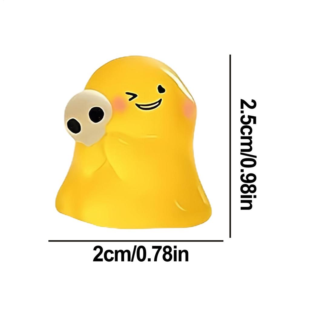 Ghost Statue Halloween Figurines 6 Pieces Glowing Cute Ornaments Resin Figure For Workplace Nursery Home Tabletop Bookshelf