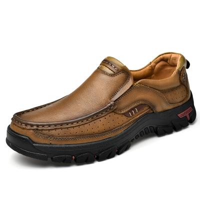 Arbeit Werkzeug Schuhe Männer Echtes Leder Nähen Designer Wohnungen Taktische männer Casual Schuh Plattform Schuhe
