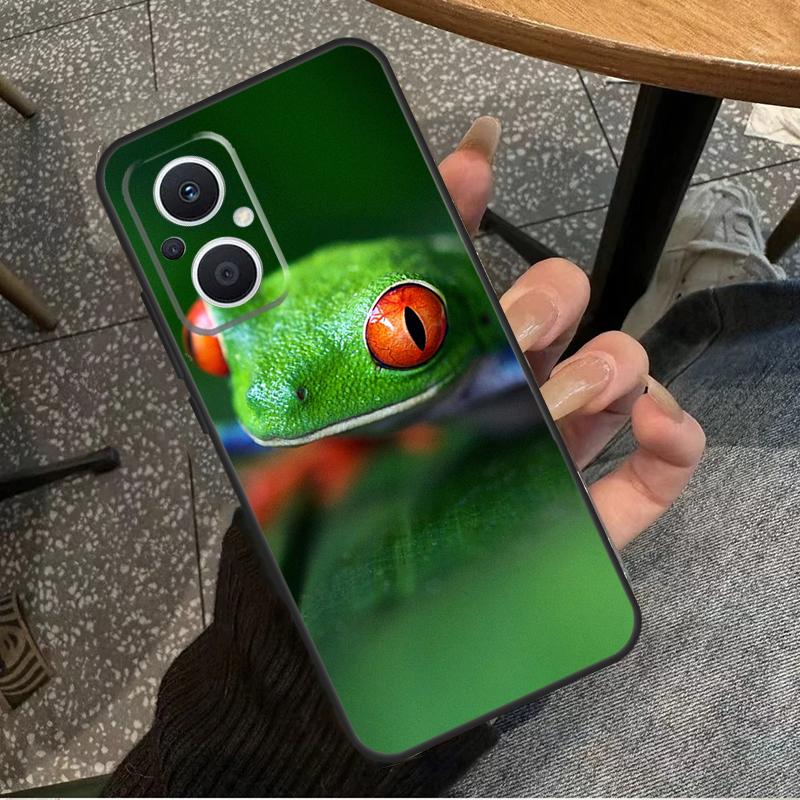 

Зеленая Лягушка Дикая Природа Для OPPO Reno 11F 12F 13F 14F 8T 10 11 12 13 14 Pro 8 7 Lite OPPO Find X8 X6 X5 X9 Pro Чехол OPPO Reno10 Pro