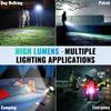 taoquwe Rechargeable Spotlight,2000000 LM Super Bright Handheld Spot Light LED Flashlight High Lumens,Powered Spotlight Large Searchlight Outdoor