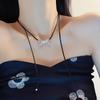 Fashionable Bowknot Necklace Ornament Elegant Bowknot Pendant Necklace Personalized Clavicular Chain Adornment Jewelry