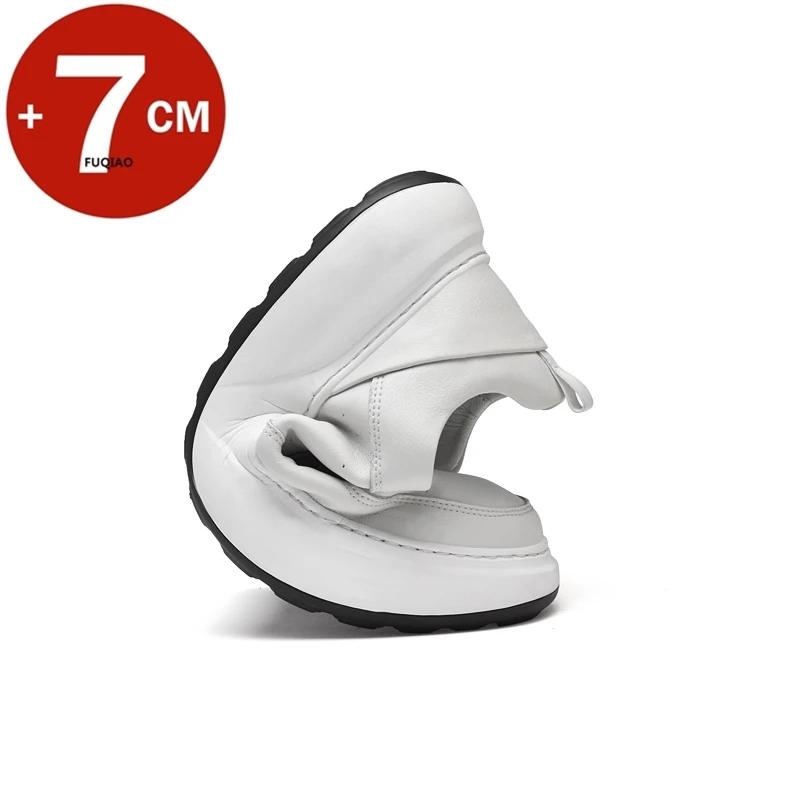 Man Sneakers Hidden Heels Elevator Shoes Breathable Heightening Shoes For Men Increase Insole 7CM Lift Sports Casual Taller Shoe