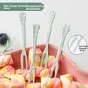 Baicaoyuan Cartoon Disposable Fruit Forks, Cake And Pastry Forks, 40 Pieces Per Pack