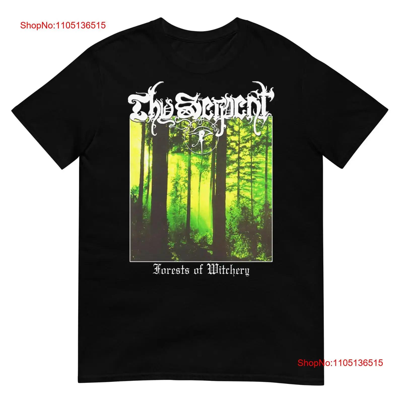 THY SERPENT Forests of Witchery One Sided T SHIRT vintage Washed Unisex Soft Casual Versatile homme Stylish Stretched Slightly S разноцветный