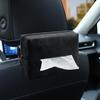 Multi-Functional Car Seat Back Flocking Leather Tissue Box Cover