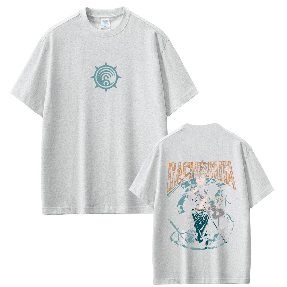 Hot Anime Gachiakuta Zanka Merch T Shirts Unisex Women Fashion Cosplay Oversized Streetwear Unisex High Quality Soft Cotton T-shirt
