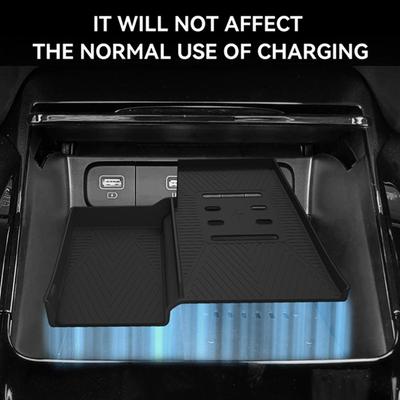 Central Control New Car Wireless Charger Non-Slip Pad Fast Charging Wireless Charger Mat for Kia Sorento MQ4 2025-2025 2025 V3F0
