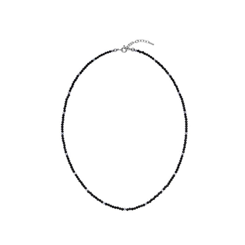 NORMALLEE [White Gold] Mini Onyx Necklace