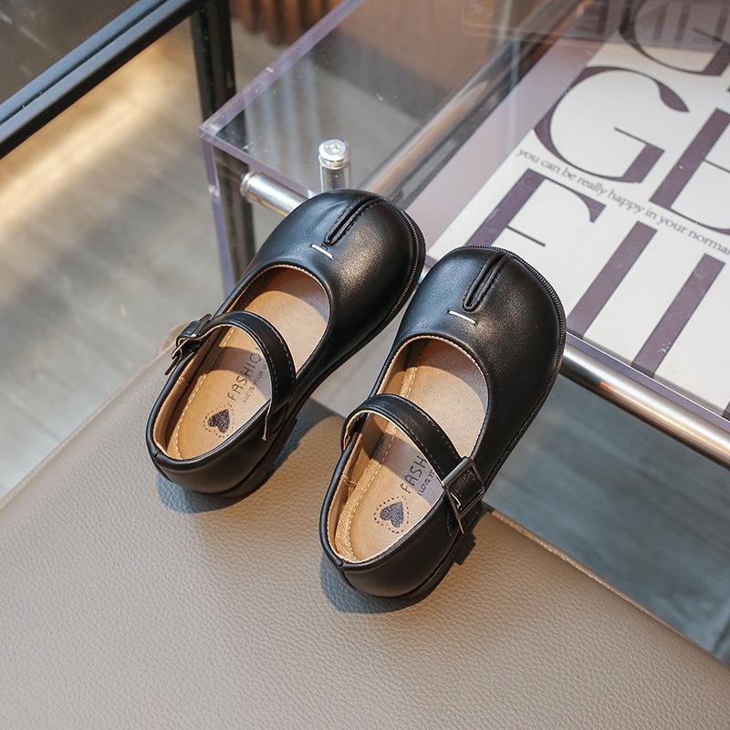 Chaussures Princesses Basses en Cuir pour Filles Printemps/Automne 2026 - Semelle Souple & Polyvalentes