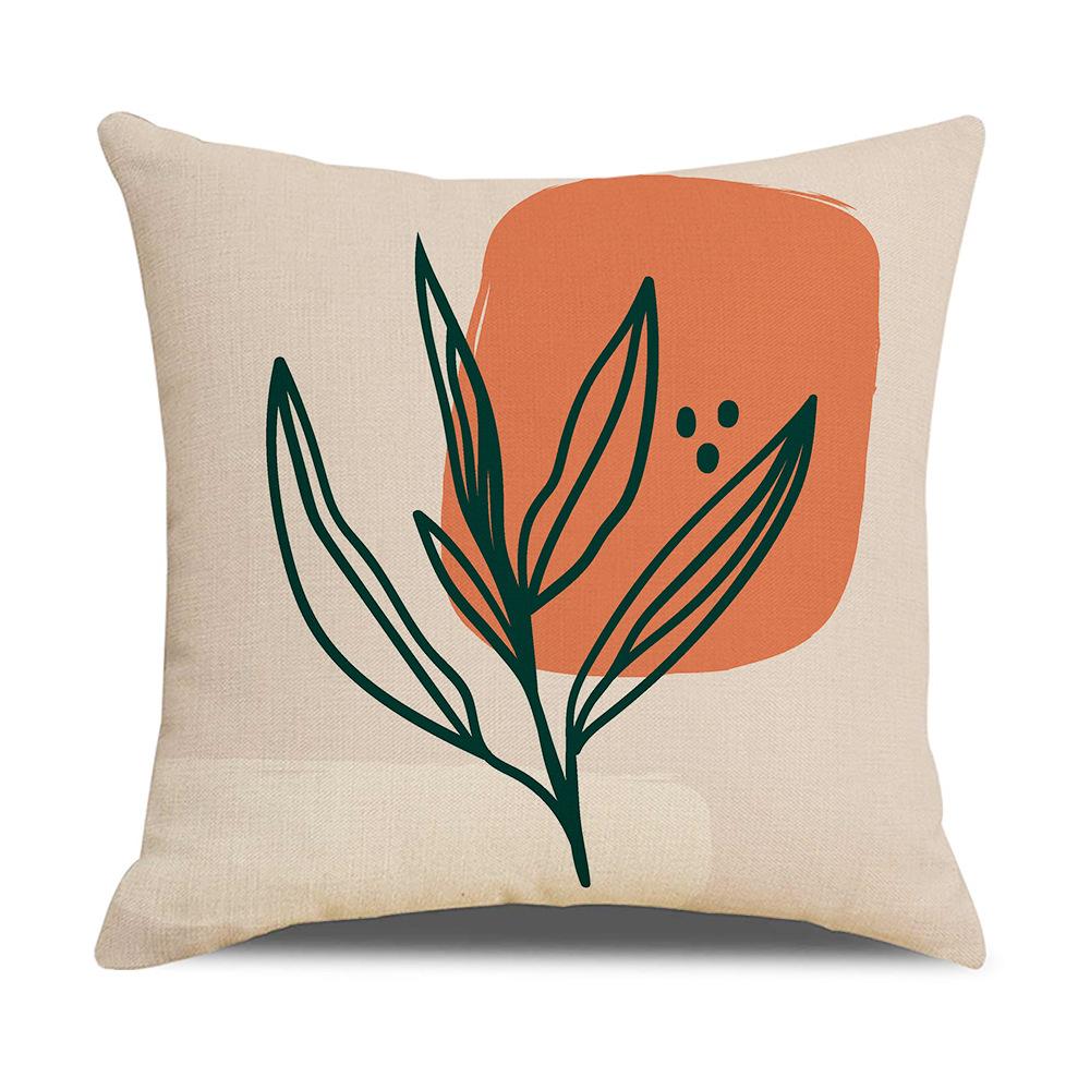 Modern Simple Geometric Abstract Illustration Linen Pillow Cover New Home Sofa Cushion Cover Cushion Cover