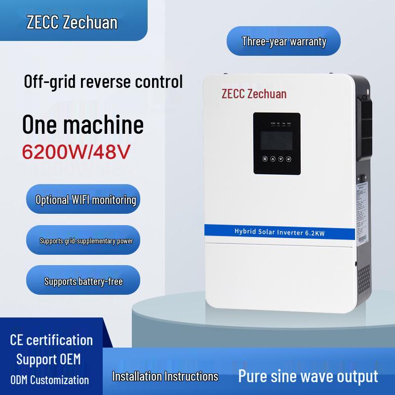 ZeChengChuan 5.5KW 24V Solar Inverter: All-in-One 220V DC to AC Converter for Home Use
