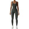 European and American Seamless Knit Yoga Jumpsuit - One-Piece Vest and Long Pants Sportswear