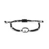 Metal Alloy Bracelet and Multicolored Tourmaline Rhodium-plated Finish - Hanyio