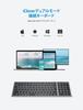 iClever Wireless Keyboard, Bluetooth & 2.4G, Rechargeable Type-C, Quiet, Compact, Slim, JIS Japanese Layout, Lightweight, Pantograph Type, Dual Mode,