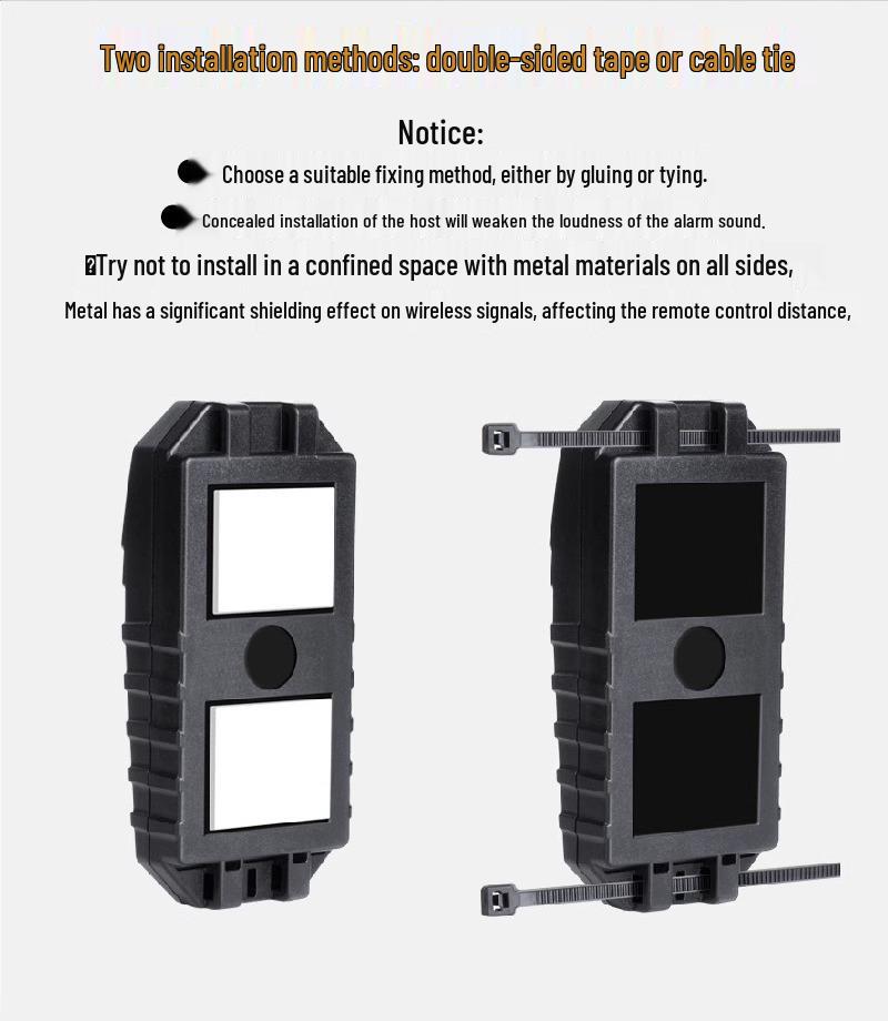 Wireless Bicycle Anti-Theft Alarm with Extra Loud Volume