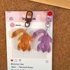 2Pcs Creative Color Change Duck Keychain  Colorful Roast Duck Keychain Novelty Cute Backpack Decoration Accessories Gifts