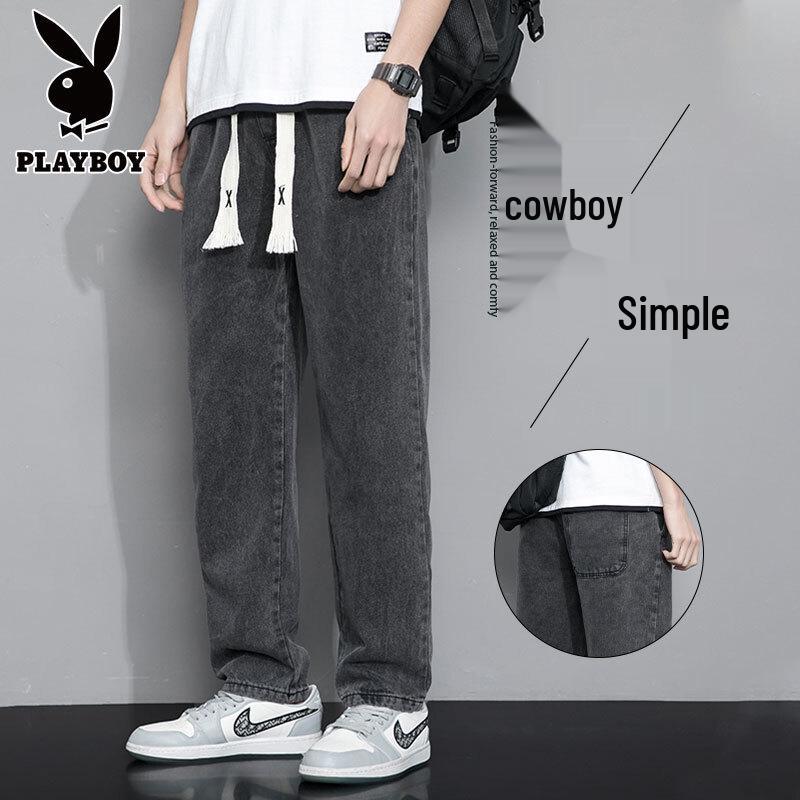 PLAYBOY Men's 2026 Autumn Straight Loose Fit Jeans
