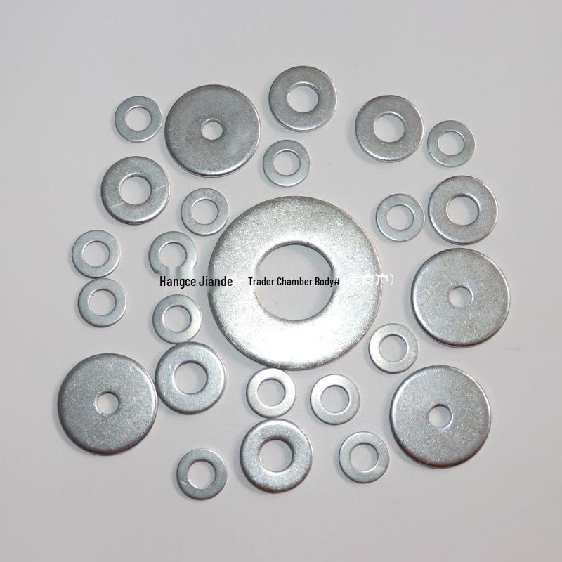 Thickened Galvanized Round Flat Washer Gasket - Various Sizes (M3-M12)