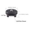 Cold Shoe Mount Adapter 1/4in Aluminium Alloy Flash Speedlight Shoe Mounts for Camera