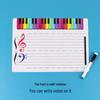 Erasable Staff Whiteboard Piano Sheet: Treble Clef Learning Pad for Music Teaching