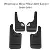 2005-2013 Front Rear 4pcs  FOR Toyota Hilux VIGO vero 4WD Mud Flap Guards Splash Mudflaps Fender Mudguard Car Accessories