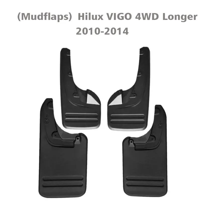 2005-2013 Front Rear 4pcs  FOR Toyota Hilux VIGO vero 4WD Mud Flap Guards Splash Mudflaps Fender Mudguard Car Accessories
