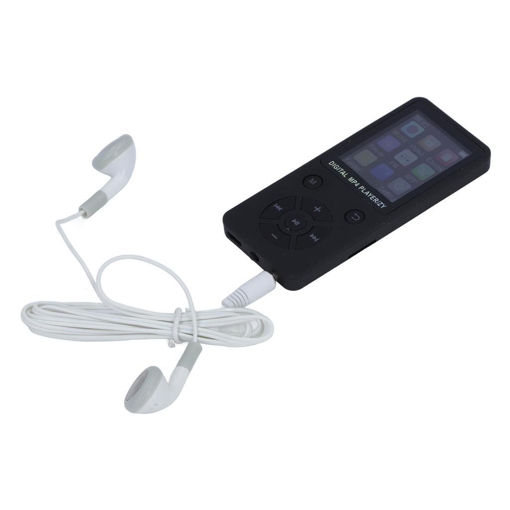 64GB MP3 MP4 Player with Bluetooth 5.0 1.8 Inch Screen Portable HiFi Music Player with Speaker Video FM E Book Earphone