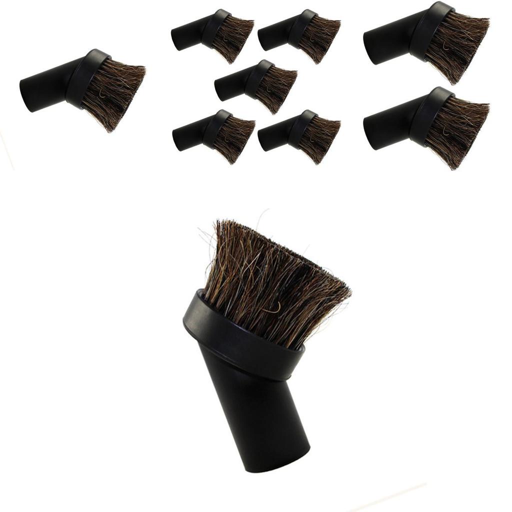 Versatile Vacuum Cleaner Round Soft Bristle Brush For Delicate Surfaces And Floors