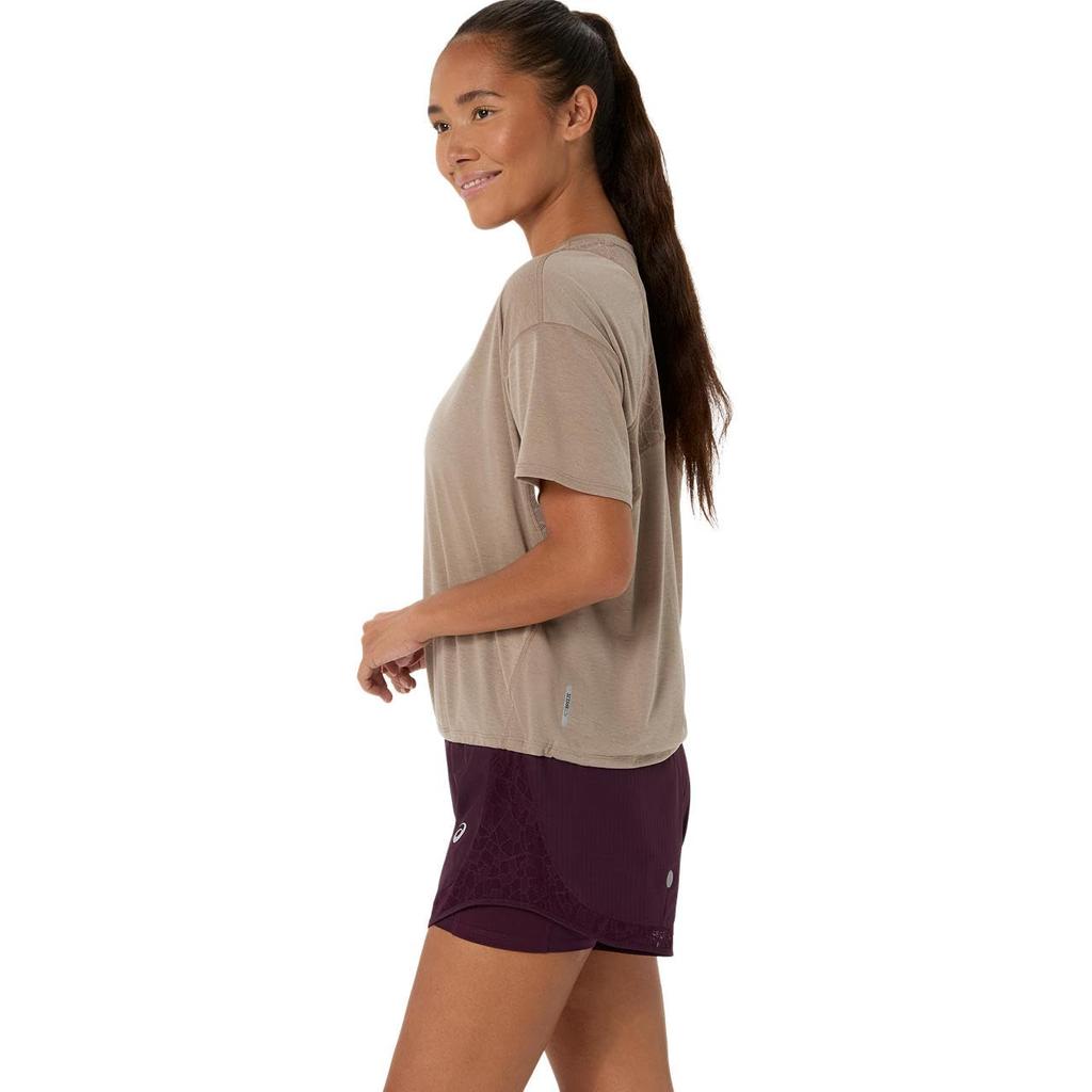Running Wear NAGINO RUN SS TOP 2012D543 200 L [ASICS] Women's (GREIGE)