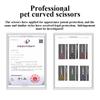 Fenice 6.5 inch Professional Dog Grooming Down Curved Scissors Colorful Shears Groomer Tools Japan 440C Set with Comb and Bag 1