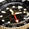 Seiko 5 Sports SKX Series GMT Automatic Watch SSK036 Black Leather
