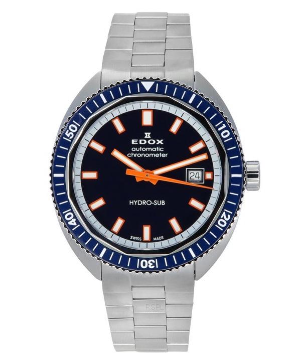

Мужские часы Edox Hydro-Sub автоматический хронометр ограниченной серии с синим циферблатом Diver s 801283BUMBUIO 300M