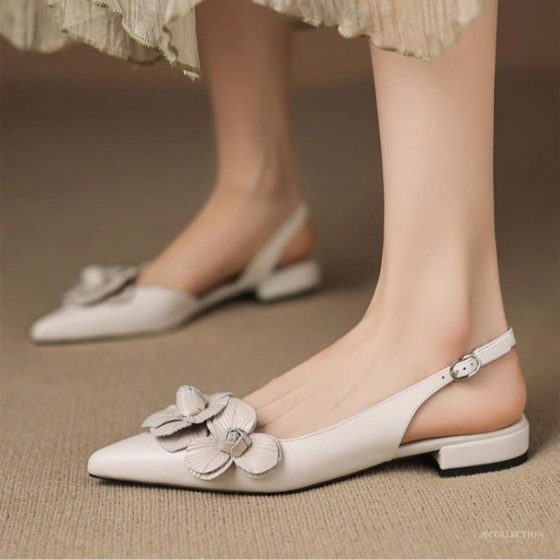Fashion New Style Luxury Women's Retro Pointed Toe Decal Women's Shoes Fashion Outdoor Party High Heels Sandals Zapatos Mujer
