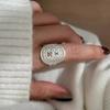 Delicate Openwork Texture Cuff Finger Rings For Women Girl Fashion New Jewelry Bosom Friend Gift Party anillos mujer