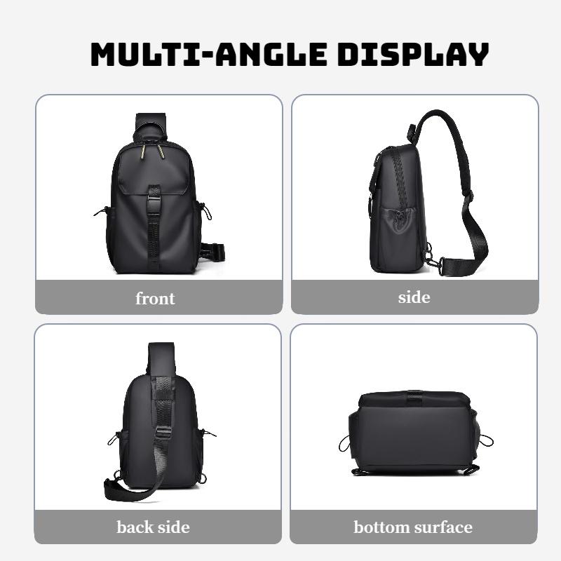 Men'S Multifunctional Crossbody Bag, Oxford Fabric, Men'S Shoulder Bag, Casual Handbag, Sports Chest Bag,Daily Commuting Bag,Etc