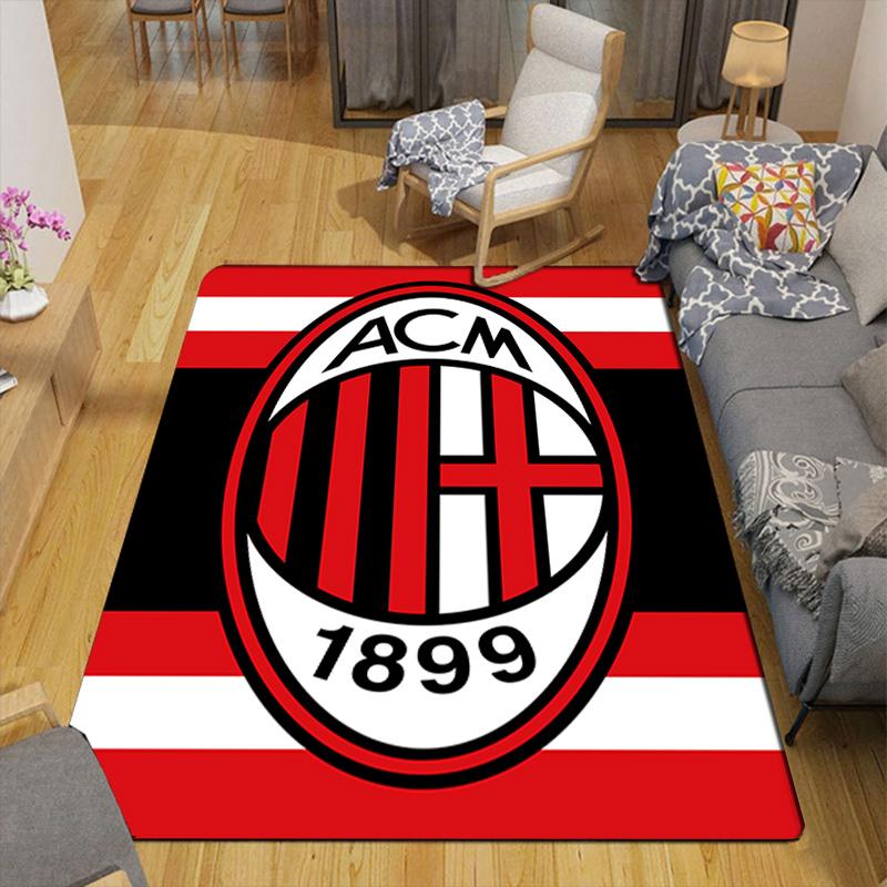 Tappeto con Motivo AC Milan Tappetino per Pavimento per Soggiorno o Camera da Letto Tappeto Morbido e Confortevole un Regalo per Compleanno e Festa.