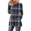 Womens Sweaters Crewneck Long Sleeve Shirts With Pockets Fall Outfits  Fashion Winter Clothing Side Slit