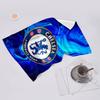 proof beach towel with Chelsea FC logo pattern - soft,absorbent,quick-drying,machine washable - perfect for swimming,camping,bathing
